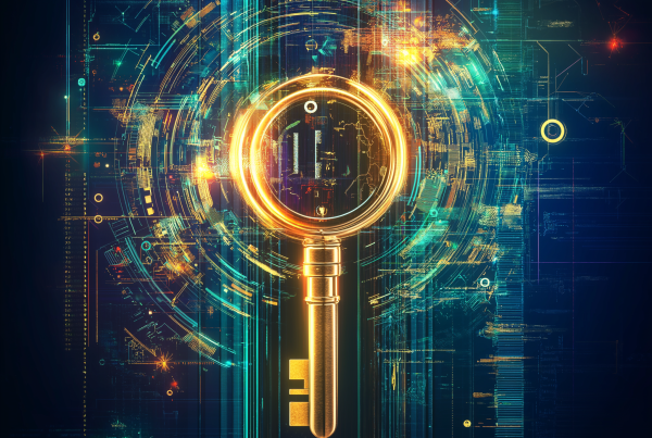 Key glowing with metric symbols around it